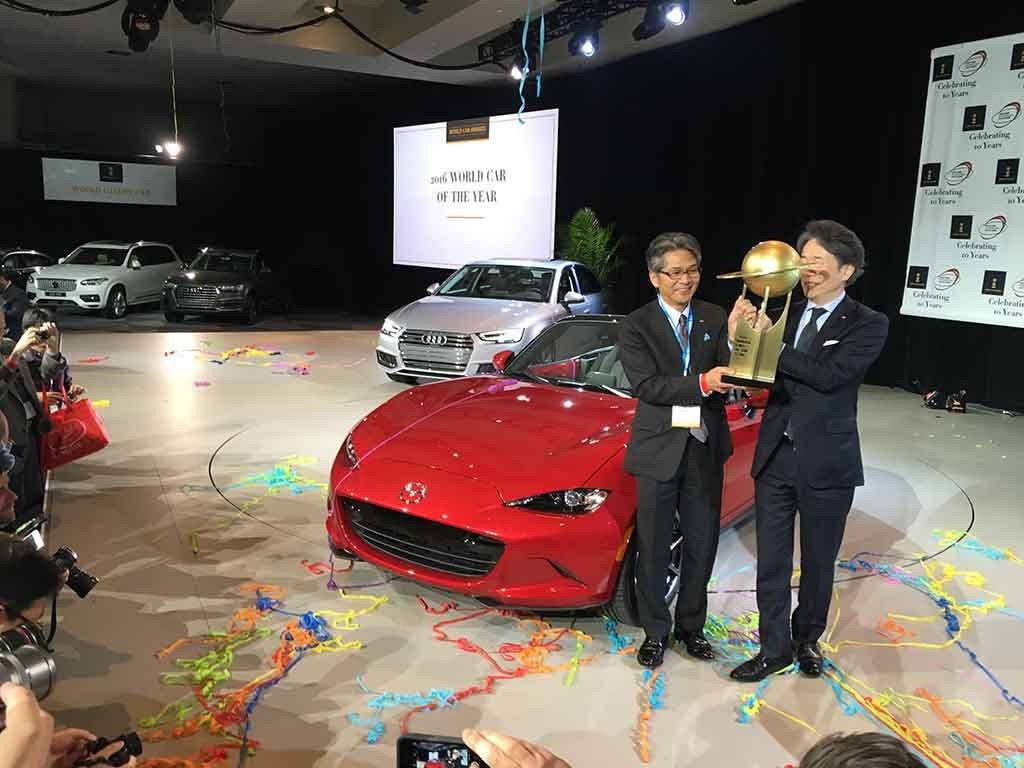 Mazda MX-5 Miata wins World Car of the year award 2016