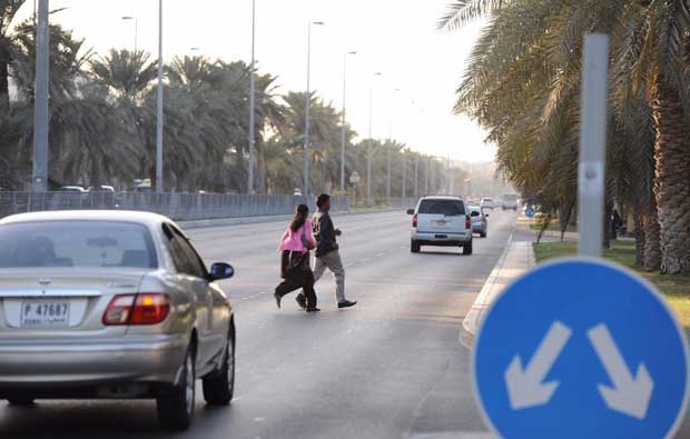 road safety campaign for pedestrians in Dubai